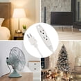 thumbnail image 2 of Clear Power 8ft 3 Outlets Indoor Extension Cord 2 pack, Grounded Power Strip, Hangable Heavy Duty Plug for Indoor Home Office, Dorm Room, ETL Listed, 2 of 6