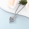 thumbnail image 3 of Crystal Heart Necklace for Ashes of Loved One Memorial Cremation Jewelry for Ashes Holder Urn Necklace Lockets for Ashes, 3 of 6