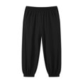 thumbnail image 4 of NAISIBABY Boys Jogger Pants, Baggy Fit Elastic Waist with Pockets Casual Sports Pants Black 5T, 4 of 4