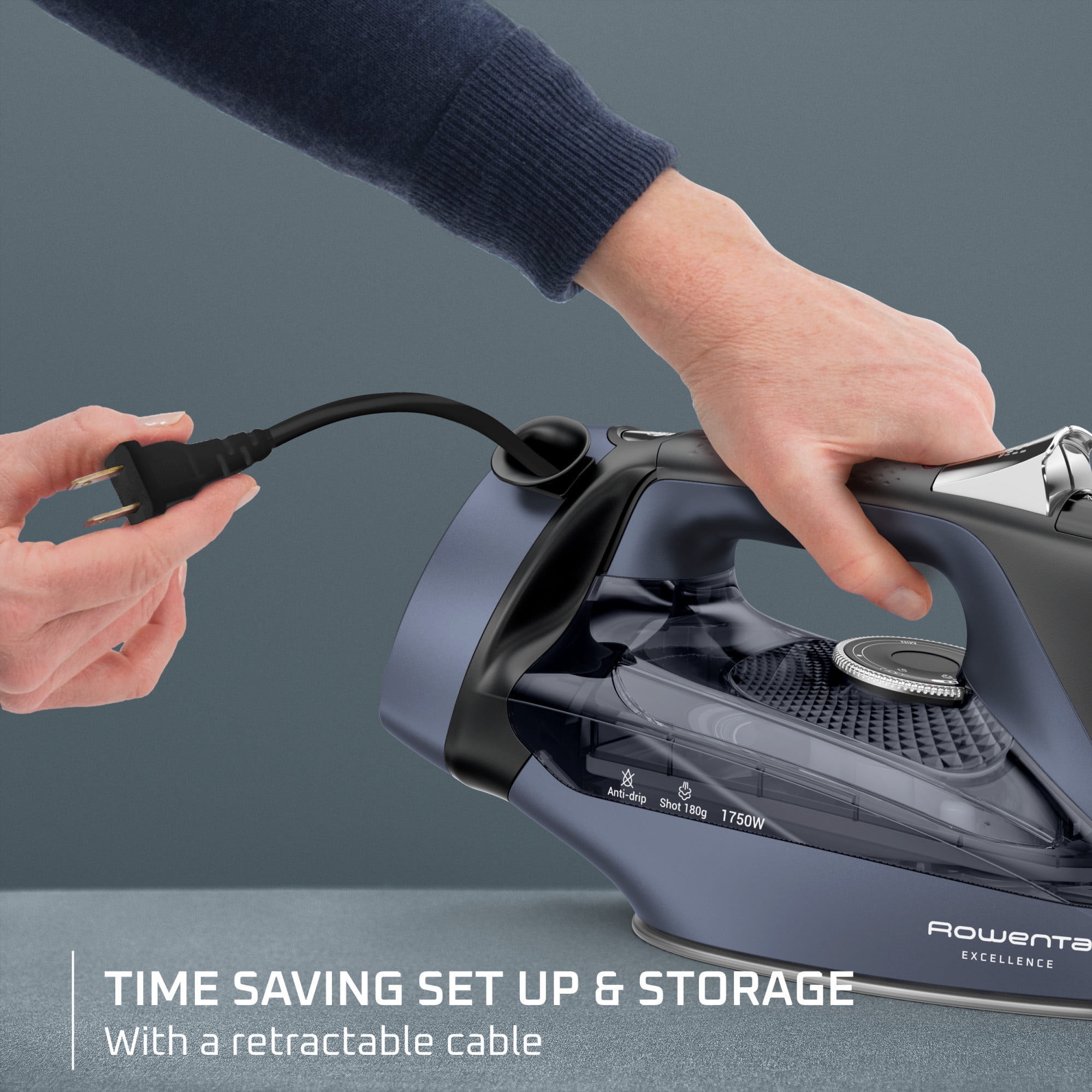 Excellence, Steam Iron, 1750 W, Powerful Steam Boost Up to 180 g/minute