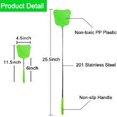 thumbnail image 4 of foxany Fly Swatters Extendable, Durable Plastic Fly Swatter Heavy Duty Set, Telescopic Flyswatter with Stainless Steel Handle for Indoor/Outdoor/Classroom/Office (3 Pack), 4 of 6
