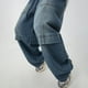 thumbnail image 4 of WILLBEST Pantalones Mujer Pantalones Vaqueros Rectos Holgados para Hombre, Con Textura, Diseño Único Dividido, Estilo Retro, Cómodos y Elásticos, para Uso Informal. Extra Grande, 4 of 8