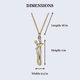 thumbnail image 3 of Gold Hug Couples Necklace for Women or Men Perfect Matching Necklace for Couples Jewelry Gifts, 3 of 3