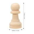 thumbnail image 3 of 50 piezas de ajedrez de madera decorativas, piezas de ajedrez de madera sin terminar para manualidades., 3 of 7