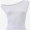 White, variant on Women One Shoulder Ruched Crop Tank Tops Casual Off The Shoulder Twist Strap Summer Tanks Tops Going Out Crop Shirts