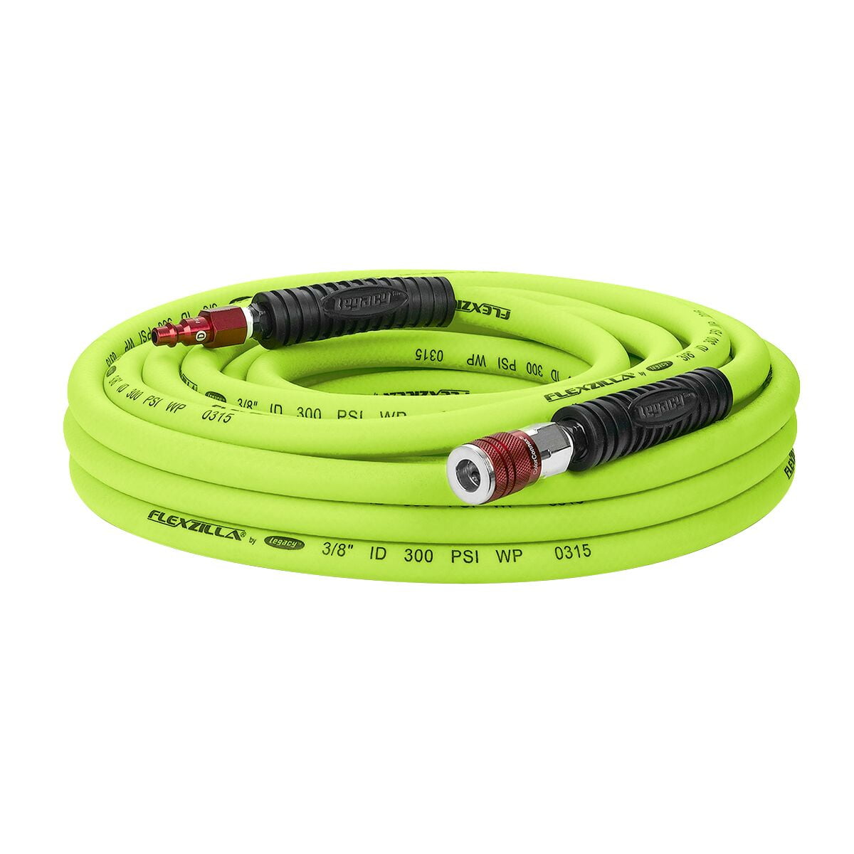 Flexzilla® Air Hose Kit, 3Piece, 3/8" x 35', Flexible Hybrid Polymer