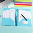 thumbnail image 4 of Visland 1 Pcs File Folder with Prongs Dual Pocket Design Plastic Folders Business Card Holder Letter Size Organizer, 4 of 8