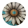 thumbnail image 2 of JEUXUS  Rustic Daisy Round Table cover Vintage Flower on Wood Grain Board Circle Table Cloth Cabin Country Style Table Cover Heat Resistant for Kitchen Dining Indoor Outdoor Farmhouse Decor, 2 of 7