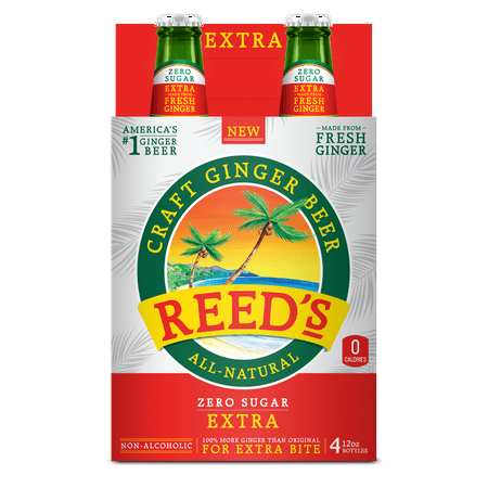 Walmart Grocery Reeds Zero Sugar Extra Ginger Beer