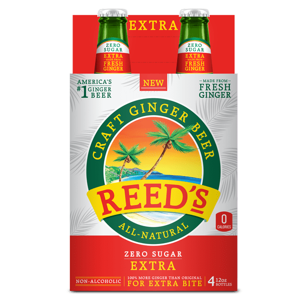 Reeds Zero Sugar Extra Ginger Beer Walmart Com Walmart Com