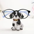 thumbnail image 2 of (1 pieza/venta de cachorro caqui) material de resina con montura de gafas creativa, 2 of 5