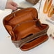 thumbnail image 5 of Bolso de maquillaje de gran apertura para mujer bolso de cuero PU para viaje de negocios en casa (marrón), 5 of 8