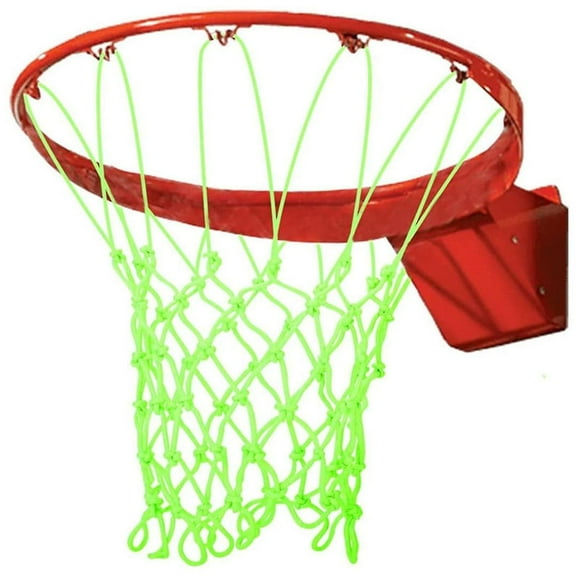 A Glow In The Dark Basketball Net Heavy Duty Nylon Basketball Net Outdoor School Z41646