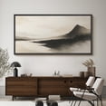 thumbnail image 3 of Large Framed Canvas Print Abstract Mountain Landscape Wall Art Minimalist Decorative for Living room Bedroom - 60"x30" Black Frame, 3 of 8