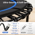 thumbnail image 6 of Verviso 40"/46"/50" Bungee Rebounder Mini Trampoline for Adults, Foldable & Quiet Indoor Fitness Trampoline with Adjustable Handlebar, 460LBS Capacity, 6 of 10