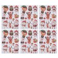 thumbnail image 1 of 6pcs Santa Clause Sticker Christmas Holiday Stickers for Hotel Store Window DecorationF3, 1 of 10
