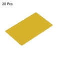 thumbnail image 3 of Uxcell 0.45mm Metal Business Cards Blank Name Card Laser Engraving Aluminum, Golden 20 Pack, 3 of 6