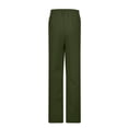thumbnail image 5 of LJEFF Boys Dress Pants with Pockets, Straight Leg Stretch Elastic Waist Regular Fit Kids School Uniform Army Green Size 6, 5 of 9