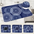thumbnail image 5 of Large Diatomaceous Stone Dish Drying Mat, Floral Quick Dry Dish Drying Mats for Kitchen Counter, Dishes, Cups, and Utensils Blue 19.7*15.7 inch, 5 of 7