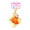 Orange, variant on Cute Wind Up Fish Keychain 3 Colors Green Portable Play Toy