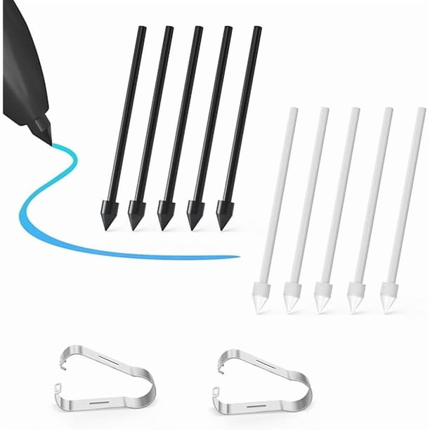 wonima11 10 PCS Tips/Nibs Replacement for Samsung Galaxy Tab S9/S9FE+/S9 Ultra, S8/S8+/S8 Ultra, S7/S7+/S7 FE, S6/S6 Lite, Note20/10/10 Plus/10 Lite, S21/S22/S23/S24/S25 Ultra S Pen, Kindle Scribe Pen
