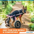 thumbnail image 5 of Walkin' Wheels Dog Wheelchair - for Med/Large Dogs 50-69 Pounds - Veterinarian Approved - Dog Wheelchair for Back Legs, 5 of 5