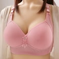 thumbnail image 2 of SOOMLON Bra Tops for Women Comfortable Lace Breathable Bra No Underwire Bra All Day Wear Bra Yoga Bra Pink XXL, 2 of 3