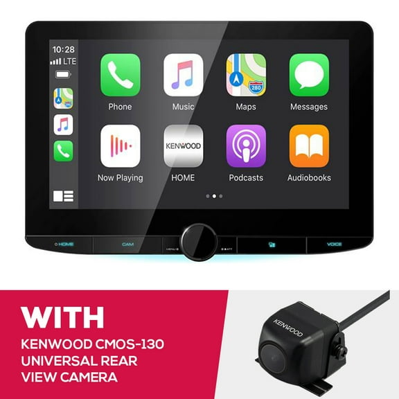 New Kenwood DMX1037S Multimedia and CMOS-130 Universal Rear View Camera