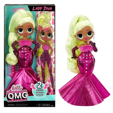 LOL Surprise OMG Lady Diva Fashion Doll with Fashions and Accessories, Ages 4 