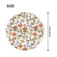 thumbnail image 3 of Disketp Mushrooms Small Mouse Pad 7.9x7.9 Inches,Washable Round Mousepad For Office Laptop Computer,Non-Slip Rubber Base Mouse Pads For Wireless Mouse, 3 of 8