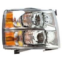 Right Headlight Assembly - Compatible with 2007 - 2014 Chevy Silverado 2500 HD 2008 2009 2010 2011 2012 2013
