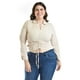 thumbnail image 1 of Blusa con jareta ajustable Roman Fashion /Tallas Extras, 1838 (Beige) beige 36, 1 of 6