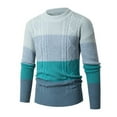 thumbnail image 1 of TIMIFIS Chandail Col Rond pour Hommes Chandails Décontractés Doux pour Hommes Chandail Classique Chandails avec Bordures Tricotées Chandail Automne/hiver, 1 of 5