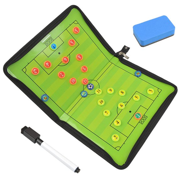 Pizarra táctica magnética para fútbol FOCCTS 42 x 29 cm plegable