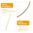 thumbnail image 3 of FENGGUIQU Accesorio Para Con Rhinestones Metalizada Para Mujer En Bodas, 3 of 7