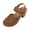 Brown, variant on Women Hook Loop Embroidery Hollow Out Platform Sandals Square Heel Beach Shoes Spring Summer Solid Color