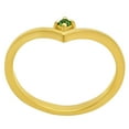 thumbnail image 3 of 18K Gold Over Brass Natural Green Onyx Ring s.5 Jewelry RM-1768 TGR1038_C_5, 3 of 6