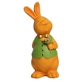 thumbnail image 3 of Figura de conejo de dibujos animados, escultura de animal, artesanía decorativa, regalo de resina Estilo D, 3 of 9