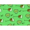 thumbnail image 1 of Ahgly Company Indoor Rectangle Patterned Neon Green Area Rugs, 2' x 5', 1 of 6
