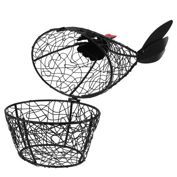 NUOLUX Cesta Multifuncional De Negro Para Almacenamiento Verduras Y En Cocina