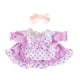 thumbnail image 2 of Vestido de muñeca de 38cm Hugo trajes de muñeca disfraz adorable ropa de verano para niñas pequeñas fiesta de cumpleaños púrpura, 2 of 9