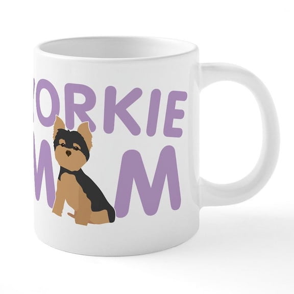 CafePress - Yorkie Mom - 20 Oz White Ceramic Mega Mug