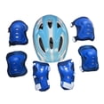 thumbnail image 2 of harper 7-Piece Motorcycle Helmet Set: Lightweight Construction, Breathable Design, Soft Light blue, 2 of 10