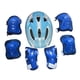 thumbnail image 2 of Juego de 7 cascos de bicicleta para niños, equipo de protección para patinaje en línea y ciclismo. Azul claro, 2 of 7