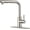 Brushed Nickel, variant on TVOFEK Kitchen Faucet Matte Black, Kitchen Faucet With Pull Down Sprayer Single Handle, Stainless Steel with Deck Plate for 1 or 3 Hole, Perfect for Kitchen Sinks Laundry Rooms and Bars