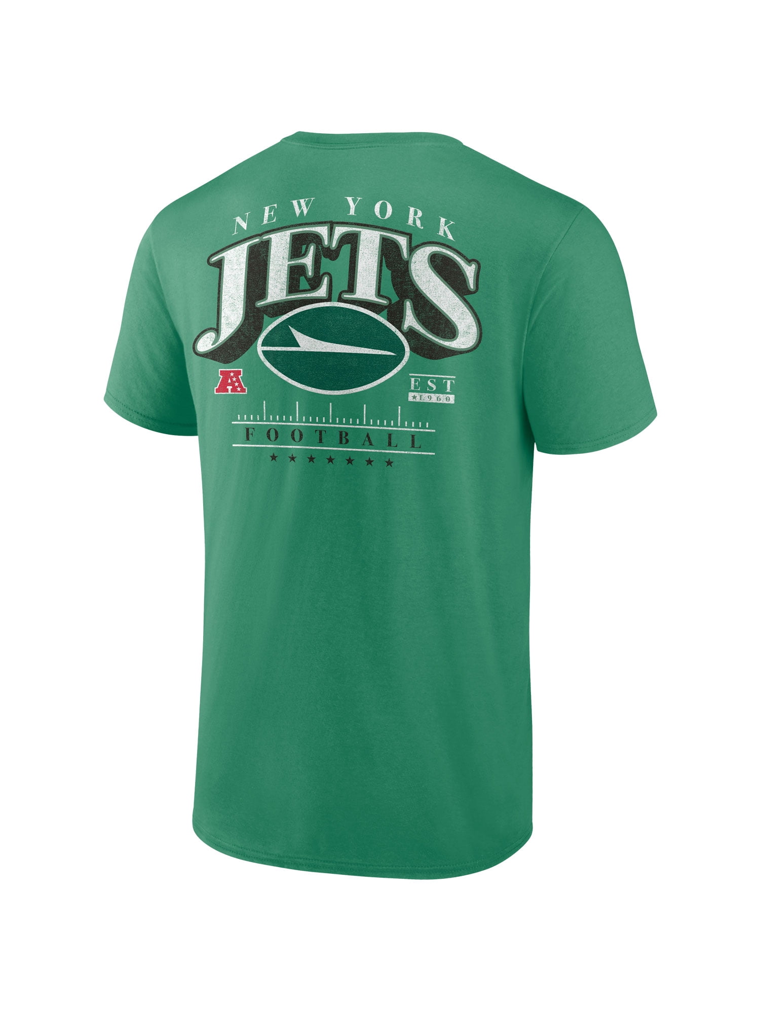 NFL New York Jets Men's Cotton Faded Green Short Sleeve T-Shirt