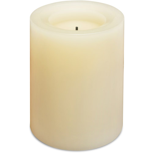Candle Impressions Scented Inglow 4" Flameless Candle, Ivory, Set of 6