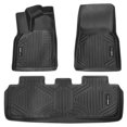 thumbnail image 1 of Automotive Floor Mats Fits for Tesla Model Y 2021-2024 3 pcs TPE Liners, 1 of 7
