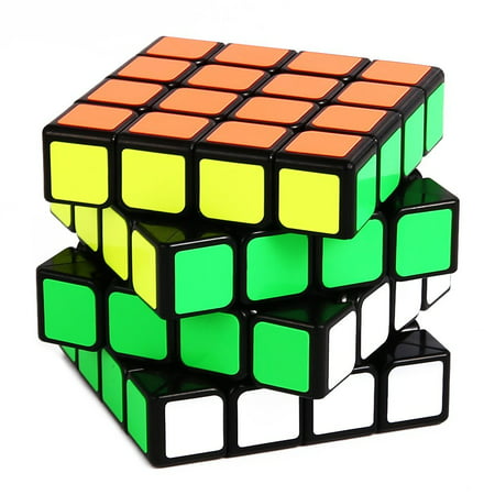 Peralng Speed Rubik Cube, Black Base Magic Rubik 6 color Puzzles Educational Special Toys Brain Teaser Gift Box, 4x4 Stickerless Develop Brain And Logic Thinking Ability Best