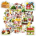 thumbnail image 4 of 35pcs Charming Animal Stickers Cartoon Farm PVC Stickers for Notebooks Laptops Suitcases, 4 of 9